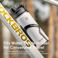 Bouteille d'eau sport isotherme ROCKBROS personnalisée haute capacité, avec revêtement intérieur en acier inoxydable 304