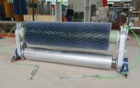 Brosse industrielle à poils en nylon, brosse à rouleaux non motorisée, nettoyeur de courroies transporteuses, dépoussiéreur pour mines de charbon, cimenteries, usines de sable