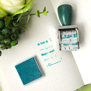 Wownday — <span class=keywords><strong>tampon</strong></span> encreur à encre, poignée en plastique, rouleau de timbre, Date, pour bricolage, fabrication de cartes artisanales, planificateur <span class=keywords><strong>Scrapbooking</strong></span>, vente en gros, 101359 - Product Image 6