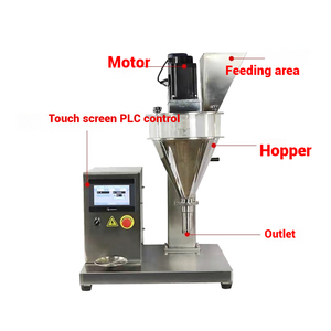 Macchina Riempitrice di Polveri Semi-Automatica Elettrica 220V con Precisione 0.5 per Farina di Mais, Grano, Cosmetici, Sirup di Carob, Cacao in Polvere - Product Image 2