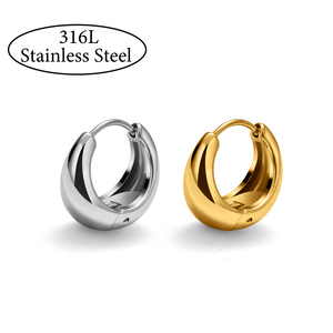 1 Paio di <span class=keywords><strong>Orecchini</strong></span> a Cerchio Spessi 20G in <span class=keywords><strong>Acciaio</strong></span> Inossidabile 316L, Anelli Clicker per Elica e Cartilagine, Gioielli alla Moda per Uso Quotidiano con Placcatura PVD - Product Image 1