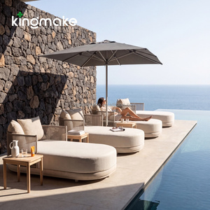Chaise longue de luxe moderne <span class=keywords><strong>en</strong></span> corde tressée pour extérieur, lit de <span class=keywords><strong>soleil</strong></span> imperméable, transat de jardin, canapé pour hôtel et bord de piscine - Product Image 1