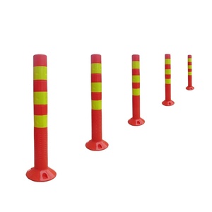 Delimitador de PVC de 700 mm, Poste de Tráfico Reflectante de Plástico para Separación de Carriles, Producto Vial de Alta Visibilidad - Product Image 1