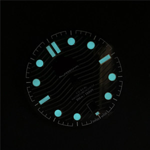 Quadrante in Ceramica Nero Blu BGW9 Luminoso da 31,5mm per Movimento ETA2824, Accessori di Ricambio per Orologi Subacquei Master 300m - Product Image 5