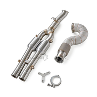 Tubo de Escape Aislado de Acero Inoxidable SS304 para Audi RS3 2.5T 2015-2023, Venta al Por Mayor de Fábrica, Tubo Frontal que Aumenta el Flujo y Mejora la Potencia