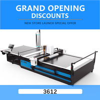 Nouvelle ligne de découpe numérique CNC 3612 pour tissus, avec moteur et pompe, composants essentiels pour les machines d'usine de confection