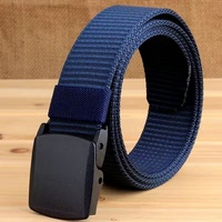 Ceinture tissée robuste à boucle en plastique, vente directe usine, durable pour uniformes de travail et usage quotidien