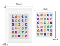 30 Patchs Hydrocolloïdes Colorés en Forme de Lettres pour l'Acné à l'Huile d'Arbre à Thé