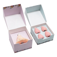 Boîte cadeau pliable de luxe en matériaux recyclés personnalisés impression de logo complet carton de stockage en feuille d'argent pour chaussettes
