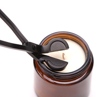 Coupe-mèche en acier inoxydable de haute qualité, noir, or, argent, outils d'entretien des bougies, coupe-bougie pour mèches en coton et en bois