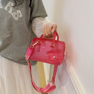 Juego de 2 Bolsos de Gelatina Coloridos, Mini Bolso de Hombro, Bolso de Mano Impermeable de PVC, Bolsa de Almacenamiento Portátil, Bolsa de Viaje, Bolso de Moda - Product Image 2
