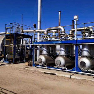 La machine d'extraction d'huile de pneu/caoutchouc de déchets continus automatique a utilisé l'usine d'huile de pyrolyse de pneu - Product Image 1