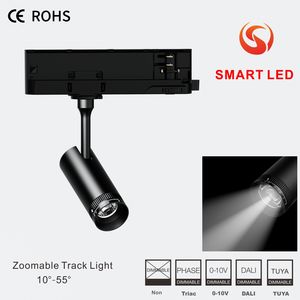 Hotel Museum <b>Spotlight</b> 2700K-6500K CCT Color Changing 10W-30W LED Track Light Zoom Accessories Aluminum Lamp Body CRI97 Dimmable - Product Image 2