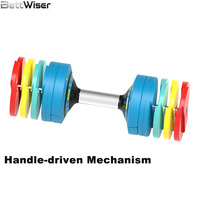 Haltères à réglage rapide 20 kg, haltères réglables par incréments de 1 kg, équipement de musculation professionnel BettWiser pour la maison