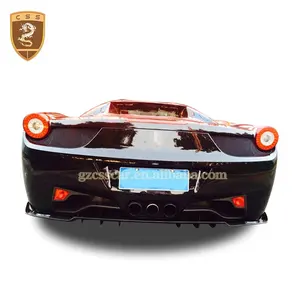 Good price car carbon fiber diffuser rear bumper lip for ferrari 458