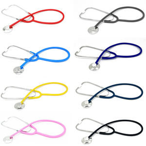 Precio más barato de fábrica Enfermera Prueba de frecuencia cardíaca para el hogar Manual médico Colorido Estetoscopio de una sola cabeza de tubo - Product Image 1