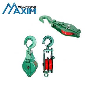 Heavy Duty Hijspoelieblok Met Draadkabel Katrolblok Met Snatch Block Open Type Katrolblok Enkele Schijf Met Haak - Product Image 5