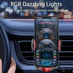 15W Fast Charging Transparent Wireless Car <b>Charger</b> Holder Universal Automatic Clamp Car Mount for All Mobile <b>Phones</b> - Product Image 2