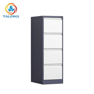 Armoire de classement en acier A4 avec 4 tiroirs et serrure à clé, design moderne - Rangement multifonctionnel pour documents - Product Image 4