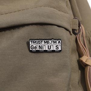 Vertrauen Sie mir, ich bin ein Genie Emaille-Anstecknadel Kreative Metall-Brosche Revers-Abzeichen Schmuck Rucksack-Accessoires Großhandel - Product Image 3