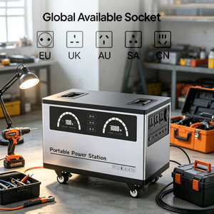 Station d'alimentation solaire portable 3KW 4000Wh LiFePO4, générateur à onde sinusoïdale pure, contrôleur MPPT, lampe torche pour la maison et les situations d'urgence - Product Image 1