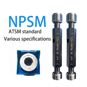 เกจวัดเกลียวท่อเหล็กมาตรฐานอเมริกัน ASTM ขนาดเกลียว NPSM 1/8 1/4 3/8 1/2 3/4 นิ้ว ความแม่นยำ 0.5 1 ปี - Product Image 2