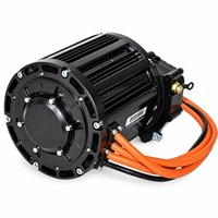 Kit de conversion de moto électrique avec moteur central sans balais à aimant permanent PMSM 72V 4000W et contrôleur à écran LCD