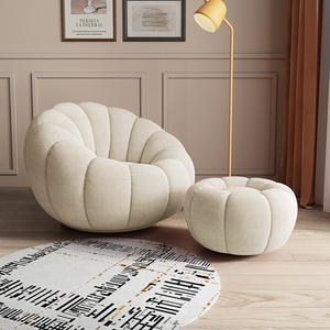 บีนแบ็กทรงยักษ์สไตล์โมเดิร์นบีนแบ็กโฟมขนาดใหญ่สำหรับโซฟาเบาะผ้าสำหรับห้องนั่งเล่นที่สะดวกสบาย - Product Image 2