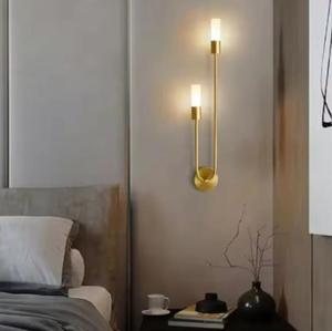 Lampada da Parete Moderna Boyid in Lega di <span class=keywords><strong>Ottone</strong></span>, Luce LED Dimmerabile per Camera da Letto, Soggiorno, Corridoio - Product Image 4