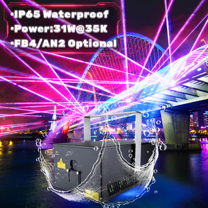 Projecteurs laser RGB d'extérieur étanches IP65 15W-40W à faisceau coloré pour effets de scène et spectacles en plein air - Product Image 2