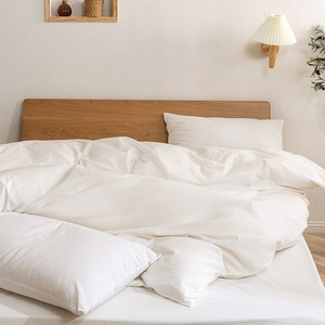 4-mảnh không gây dị ứng mô hình hình học 40-đếm bông tấm Ga Trải Giường đám cưới thiết lập với trang bị tấm và vỏ gối trắng - Product Image 2