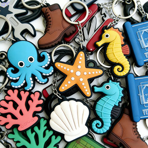QY Soft PVC Keychain Cartoon Animal Pendant Cute <b>Bag</b> Charm Promotional Souvenir <b>Key</b> <b>Ring</b> Collectible Gift - Product Image 5