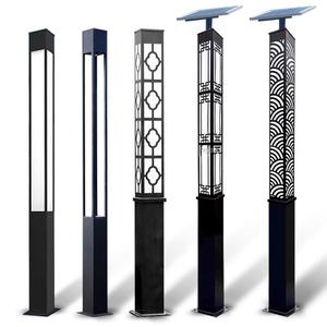 Alta calidad al aire libre impermeable IP65 calle <span class=keywords><strong>Vintage</strong></span> al aire libre jardín Solar cargado LED lámpara poste LED jardín Luz - Product Image 2