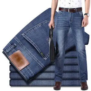 Sıcak satış pantolon üreticisi şık ofis Pantalon Hombre kot yüksek kaliteli Skinny Jeans erkekler özel