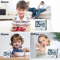 Pewaktu dapur Digital & Stopwatch digit tebal operasi sederhana Alarm keras penyangga magnet untuk memasak dan kelas
