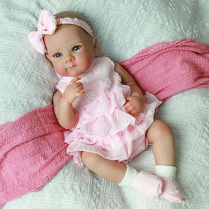Poupée bébé Rebornbaby Bettie rose de 18 pouces (31-50 cm) sans rembourrage en vinyle pour les enfants de 7 à 14 ans, cadeaux de vacances - Product Image 3