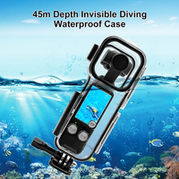 Étui étanche pour caméra sportive DJI OSMO Pocket 3, 60M+316, en acier inoxydable, antichoc, anti-poussière, PC+ verre trempé, accessoire