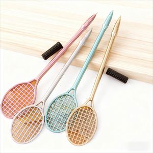 Kawaii Creative Metal Ballpoint <b>Pen</b> with logo Signature <b>Pen</b> Multicolor Badminton Racket-shaped Gel <b>Pens</b> for Gifting to Customers - Product Image 5