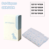 Couches pour animaux de compagnie universelles pour mâles et femelles, certifiées CE, emballage carton direct usine, super absorbantes et anti-fuites