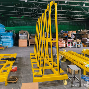 Op Maat Gemaakte Heavy Duty Met Wielen Platte Verpakking Slabstone Gereedschapsrek Magazijn En Verpakking Leisteen Rack <span class=keywords><strong>Trolley</strong></span> - Product Image 3