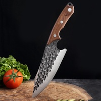 Marteau portatif fait à la main sculpture couperet à viande forgé chasse survie désossage couteau de boucher pour l'extérieur