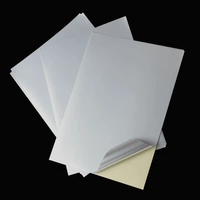 Étiquettes autocollantes en PET imprimables format A4, couleur argent mat, pour la personnalisation de cosmétiques et de plaques nominatives