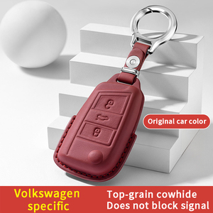 Housse/Sac pour <span class=keywords><strong>clé</strong></span> de voiture en cuir, antidérapant et résistant à l'usure, adapté aux modèles <span class=keywords><strong>Volkswagen</strong></span> Passat, <span class=keywords><strong>Polo</strong></span>, Bora, ID.6X, Sagitar, T-Roc, Tayron X - Product Image 2