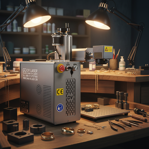 Máquina Láser JPT Mopa de 100W 2.5D con Eje Z Motorizado, Corte Láser de Joyería de Oro, Grabado de Relieve 3D de Monedas de 1.5mm - Product Image 1