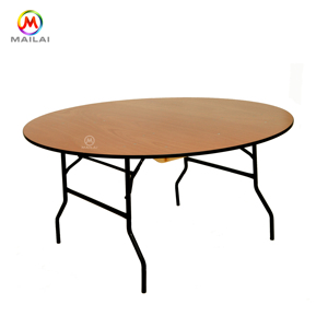 <span class=keywords><strong>Mesa</strong></span> <span class=keywords><strong>de</strong></span> comedor plegable <span class=keywords><strong>de</strong></span> <span class=keywords><strong>madera</strong></span> <span class=keywords><strong>para</strong></span> exteriores, suministros <span class=keywords><strong>de</strong></span> boda portátiles, tabla redonda china a prueba <span class=keywords><strong>de</strong></span> fuego - Product Image 1