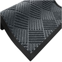 Tapis d'intérieur et d'extérieur moderne, durable et lavable, 100 % polypropylène, non tissé aiguilleté, avec envers en caoutchouc gaufré antidérapant