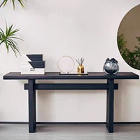 Style Wabi-sabi, bois de pin massif, minimaliste moderne, long et étroit, ultra-étroit, mural, entrée, couloir, salon, maison