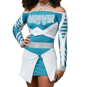 Costumes de pom-pom girls populaires personnalisés uniformes de pom-pom girls étoile bleue uniformes pour enfants costumes - Product Image 1