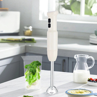 Mixeur Plongeant Électrique Portable 400W en Acier Inoxydable pour Usage Domestique