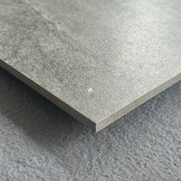 Carreaux de porcelaine gris mat antidérapants rustiques 600 x 600 pour salle de bain, chambre, appartement, intérieur de maison